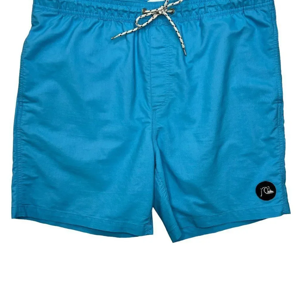 Quiksilver Shorts Mens Size XL Blue Summer Beach Athletic Swim trunk Boardshorts
